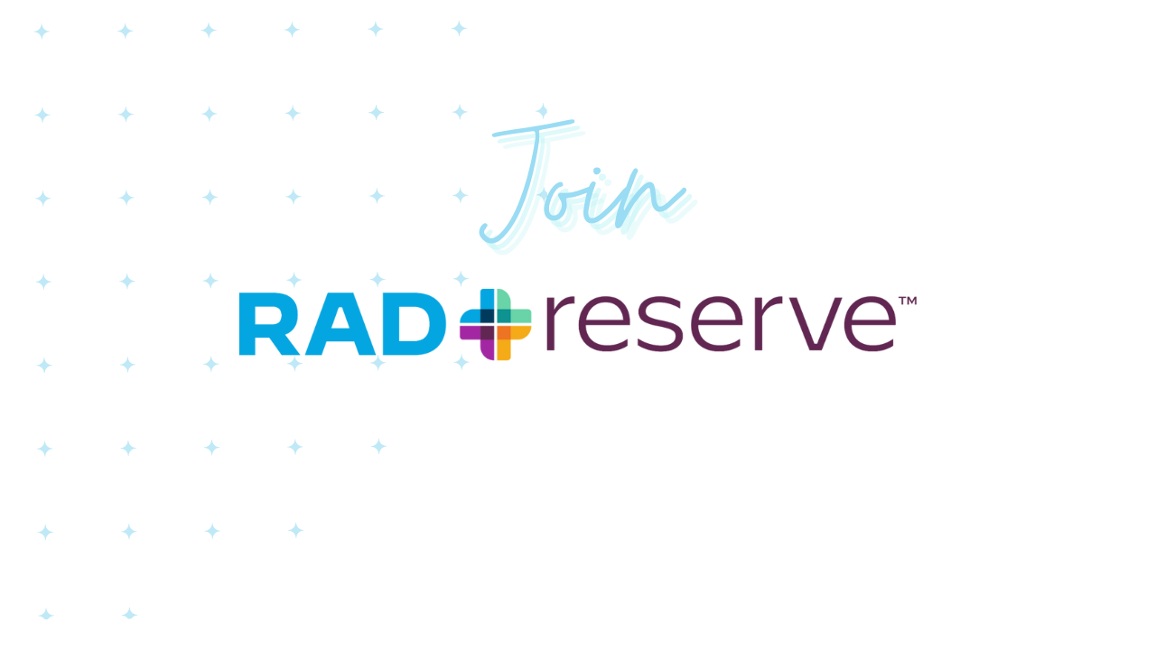 Join Rad Reserve: Flexible short-term opportunities available with RP