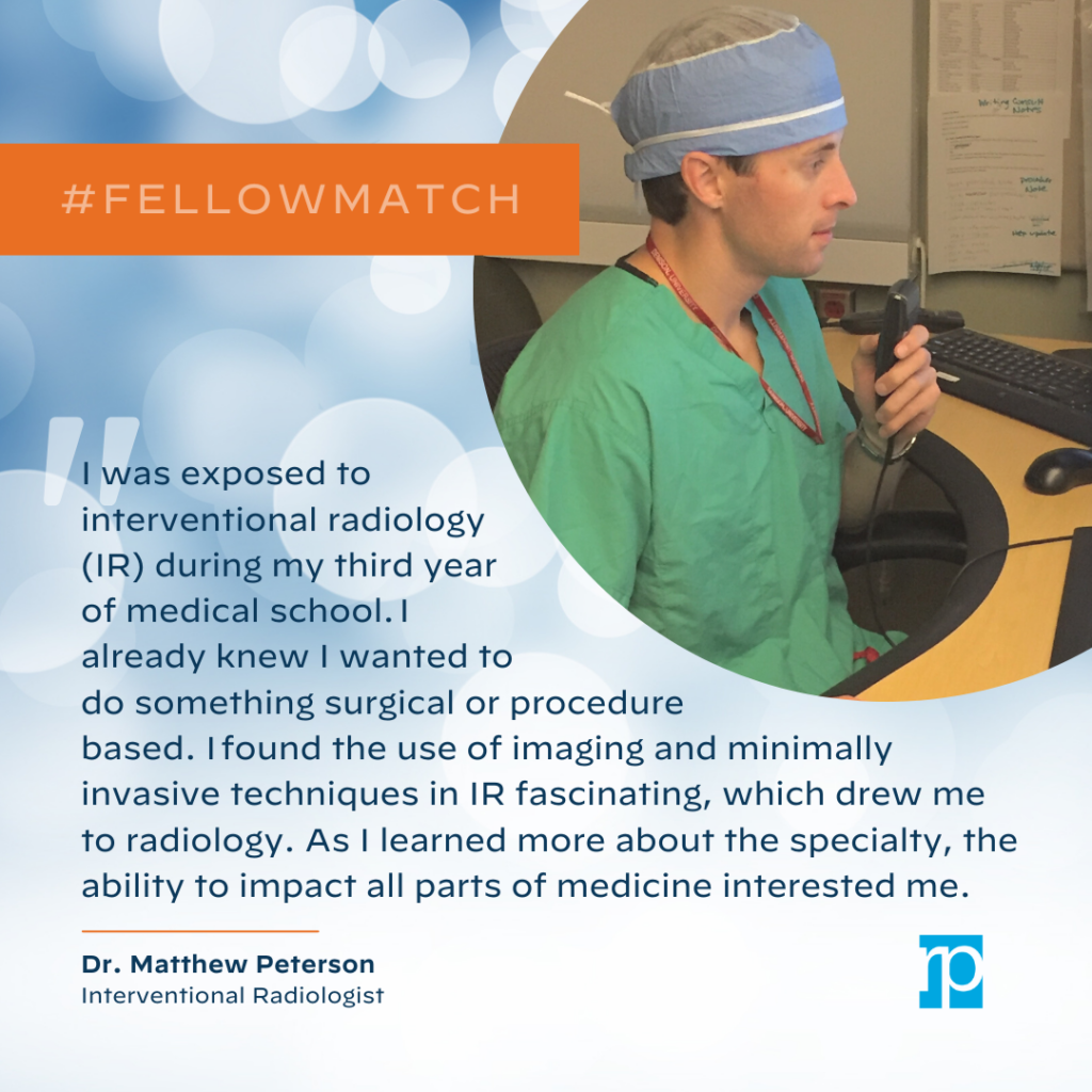 Radiology Fellowship Match Day - Dr. Petersen