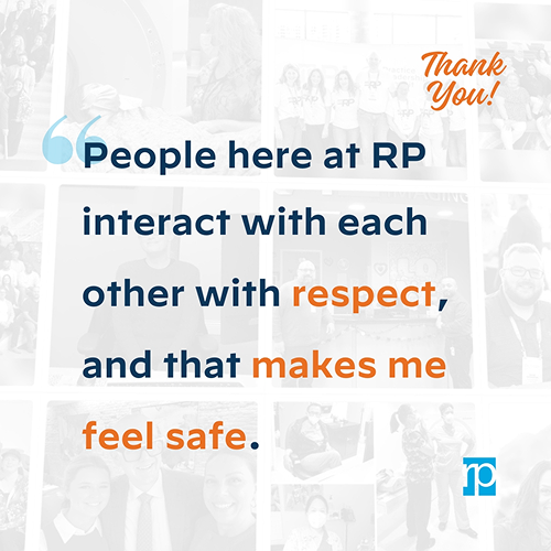 People here at RP interact with each other with respect, and that makes me feel safe.