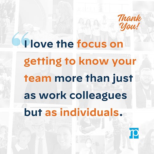 I love the focus on getting to know your team more than just colleagues but as individuals.