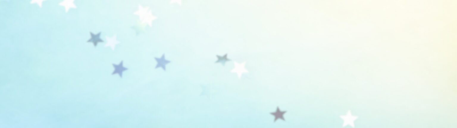 blue and yellow ombre with stars